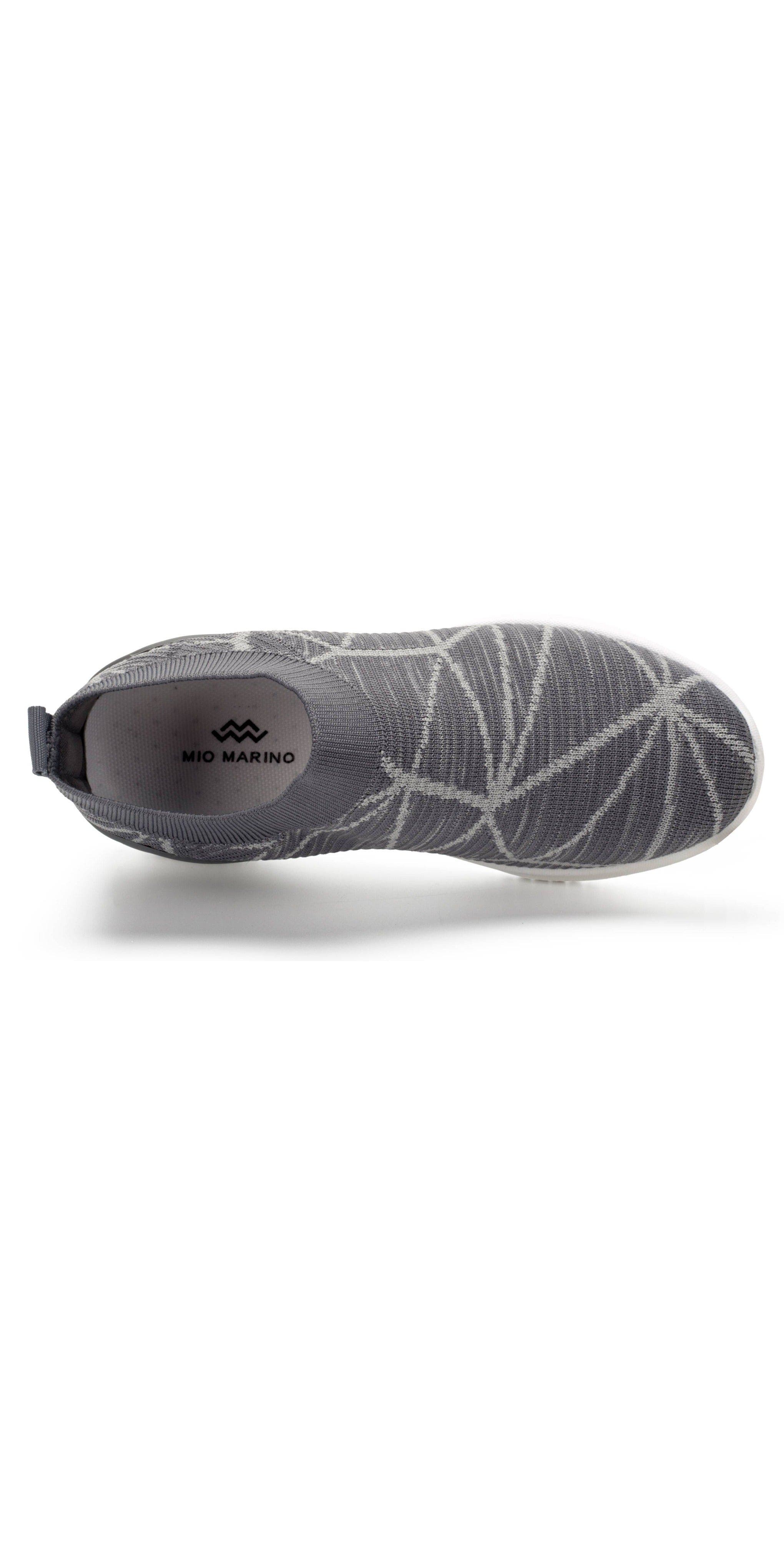 Lightweight Slip-On Knit Sneakers with Breathable Mesh Upper, Alternate, color, Gray