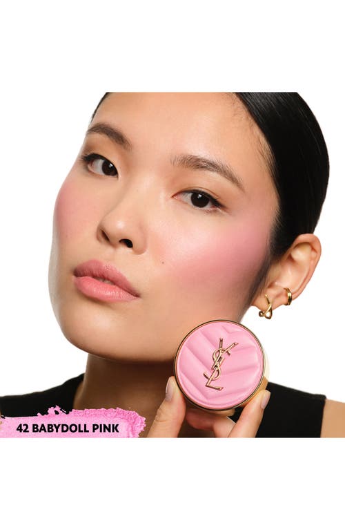 Saint Laurent Yves Make Me Blush Bold Blurring Powder Blush In 42 Babydoll Pink