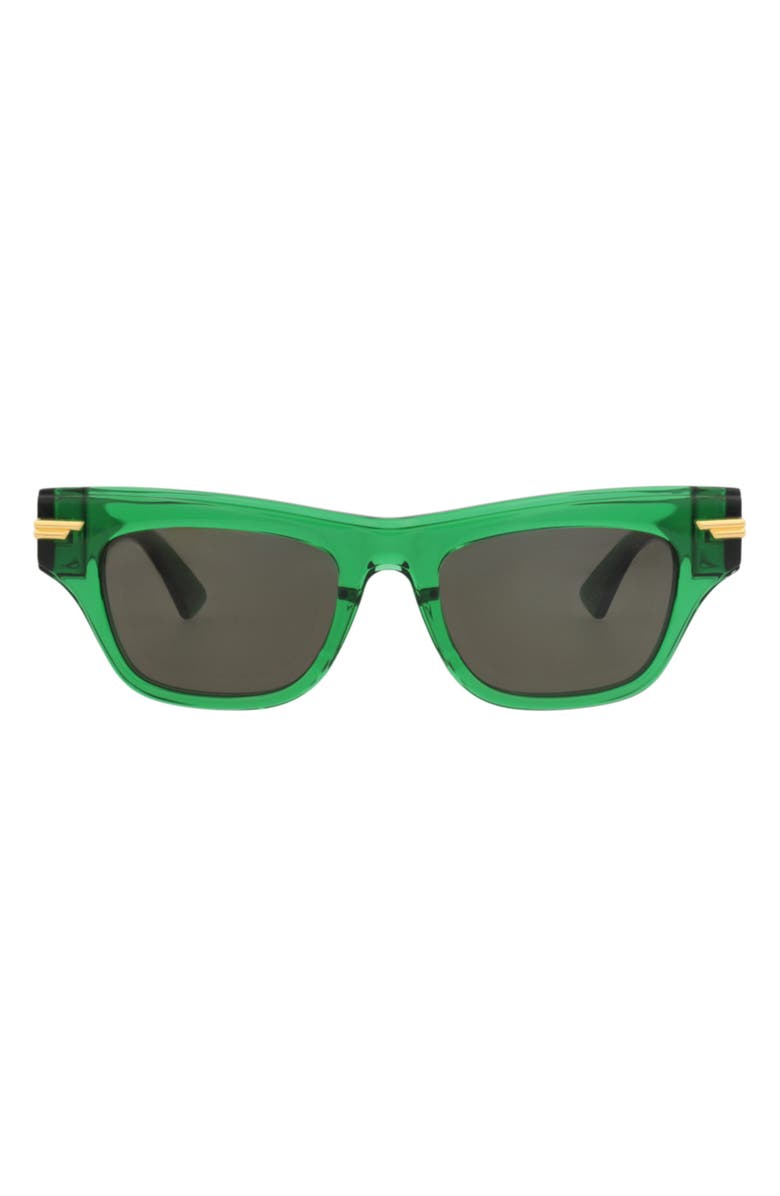 Bottega Veneta Sunglasses, Main, color, Green Green Green