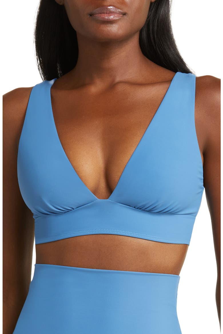 Amelia Longline Bikini Top, Main, color, DELFT BLUE