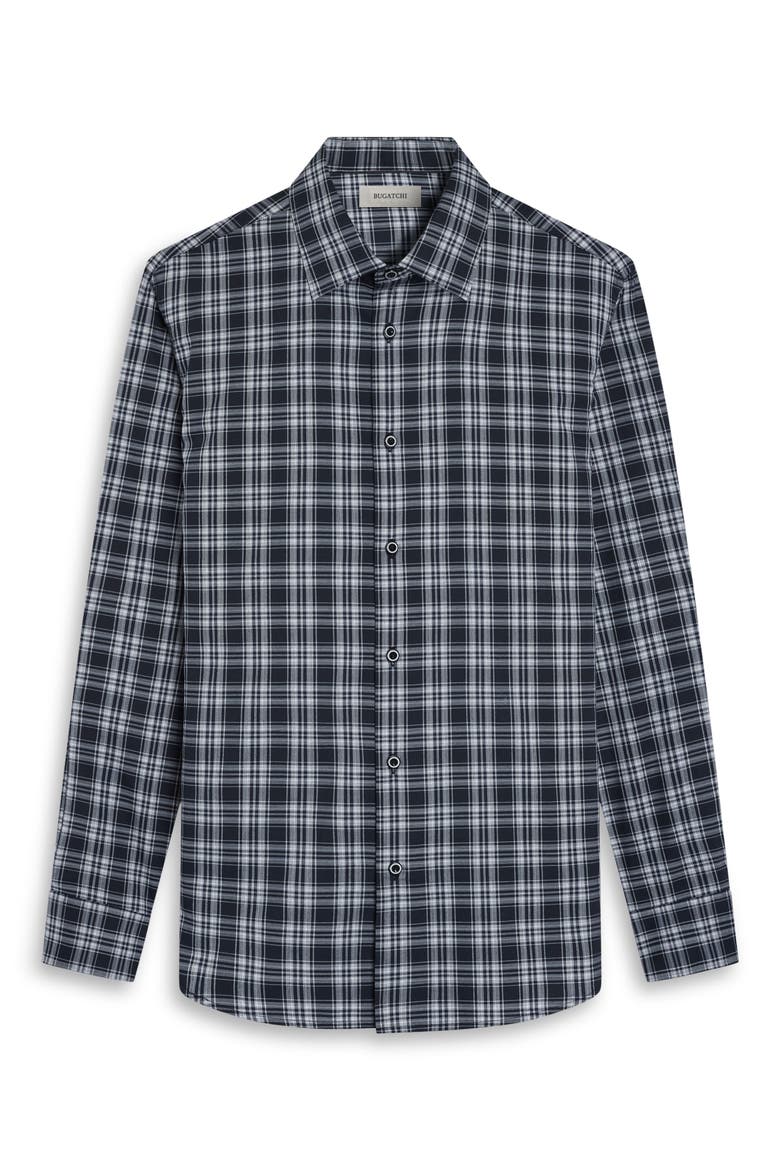 Julian Shaped Fit Stretch Shirt, Alternate, color, BLACK