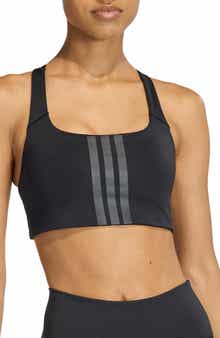 adidas Opt 3-Stripes Medium Support Sports Bra