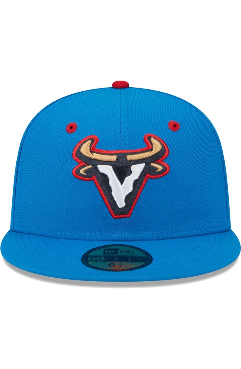New Era Men's New Era Blue Visalia Rawhide Copa De La Diversion 59FIFTY Fitted Hat, Alternate, color, 