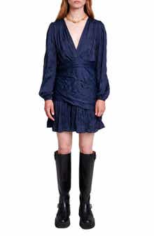Runnylona Long Sleeve Satin Dress