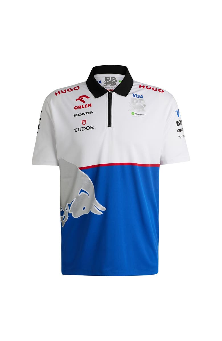 BOSS Men's Hugo Boss Royal/White RB 2023 Cash App Quarter-Zip Polo, Alternate, color, 