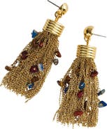 Madewell Holiday Large Tassel Statement Earrings