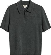 Open Edit Ribbed Chenille Polo Sweater