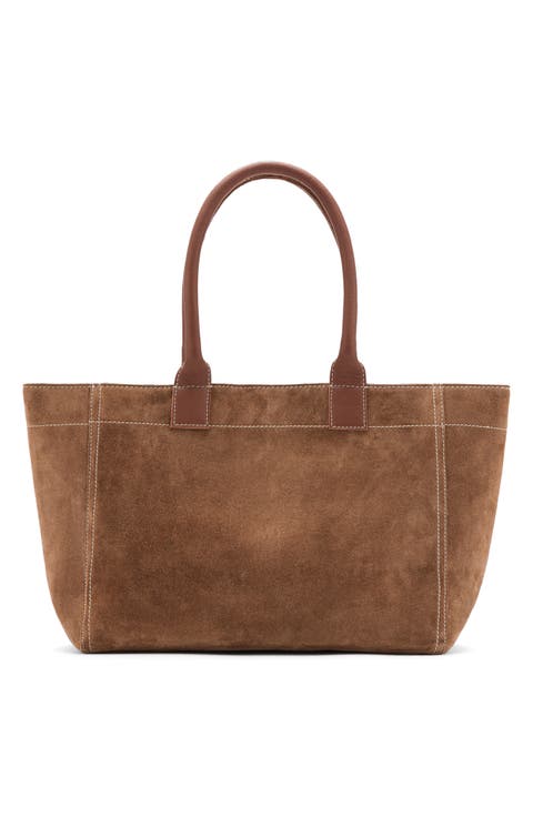 Suede Leather Tote