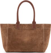 MANGO TEEN Suede Leather Tote