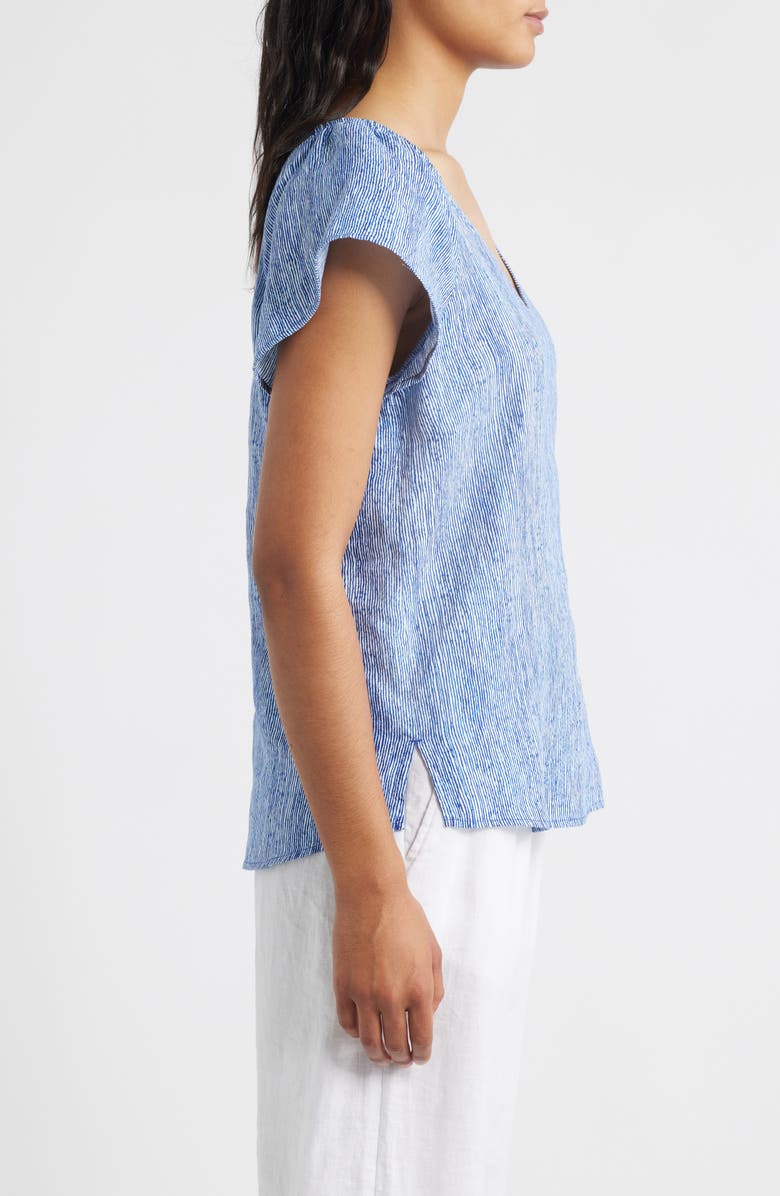 Tommy Bahama Shimmering Bay Linen Top, Alternate, color, Spectrum Blue