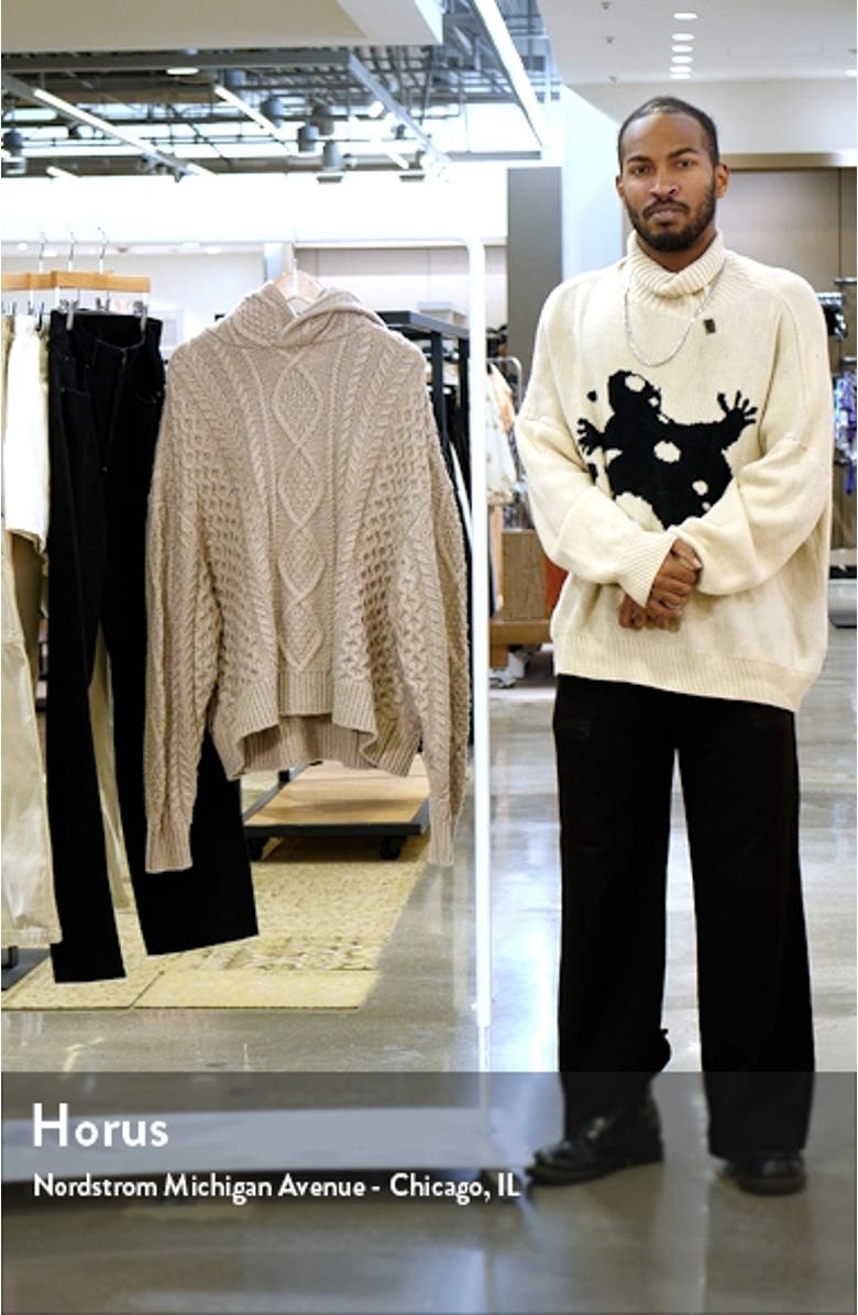 Cable Knit Hoodie, sales video thumbnail