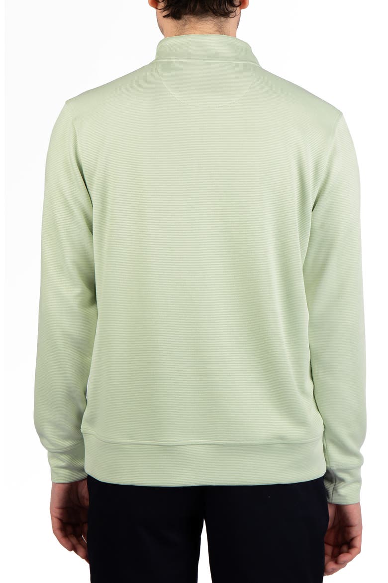 Ottoman Rib Quarter Zip Sweater, Alternate, color, SAGE