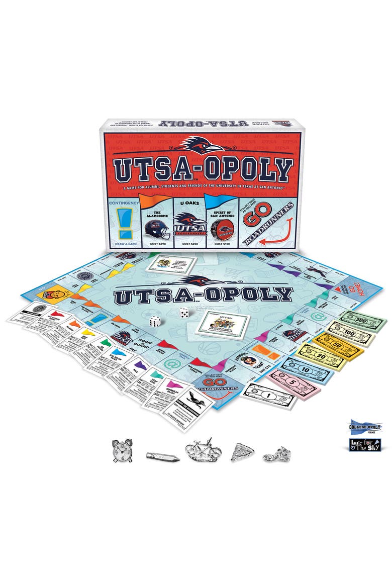Utsaopoly Monopoly Board Game, Alternate, color, Multicolored