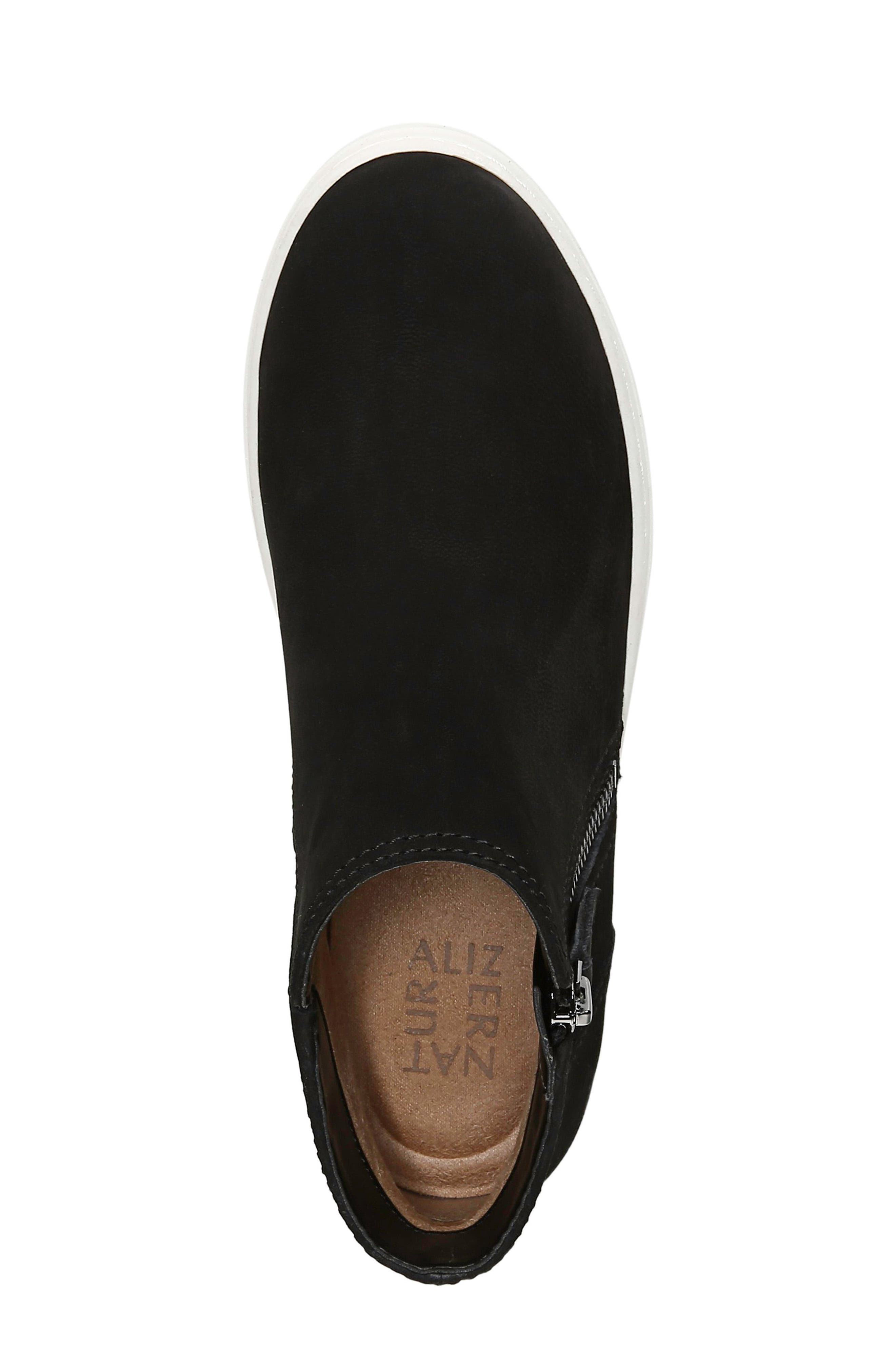 Celeste Sneaker, Alternate, color, BLACK NUBUCK LEATHER