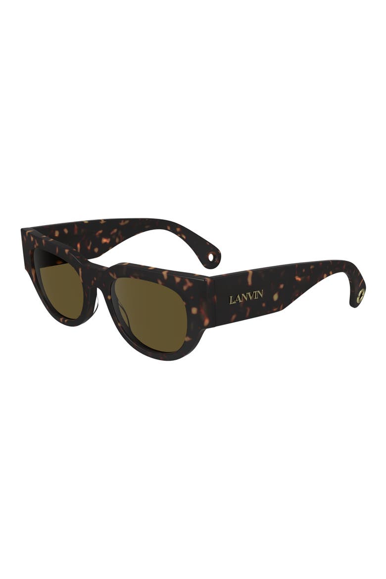 51mm Signature Teacup Sunglasses, Alternate, color, DARK TORTOISEDNU