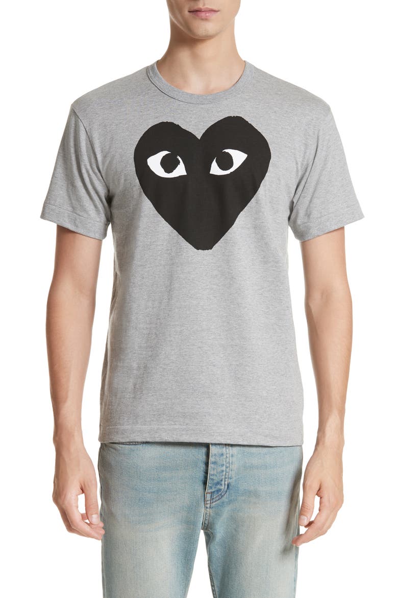 Logo Graphic Tee, Main, color, TOP DYED GRAY
