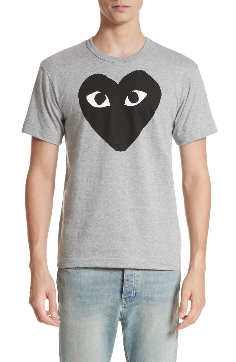 Comme des Garçons PLAY Logo Graphic Tee, Main, color,