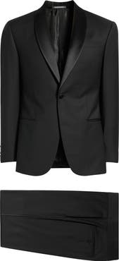 Emporio Armani Shawl Collar Black Wool Tuxedo