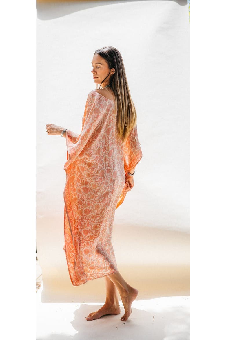Long Caftan Tomer, Main, color, Pink