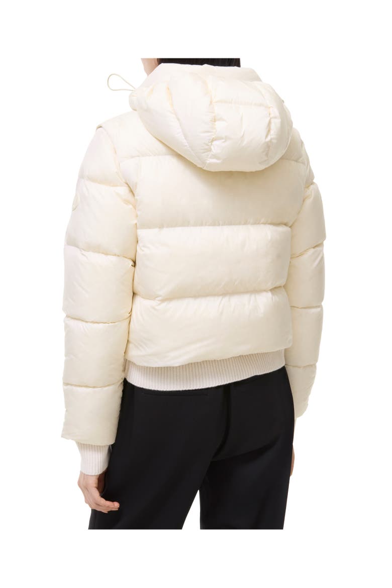 Detachable Sleeve Nylon Langdale Puffer Jacket, Alternate, color, Tundra white