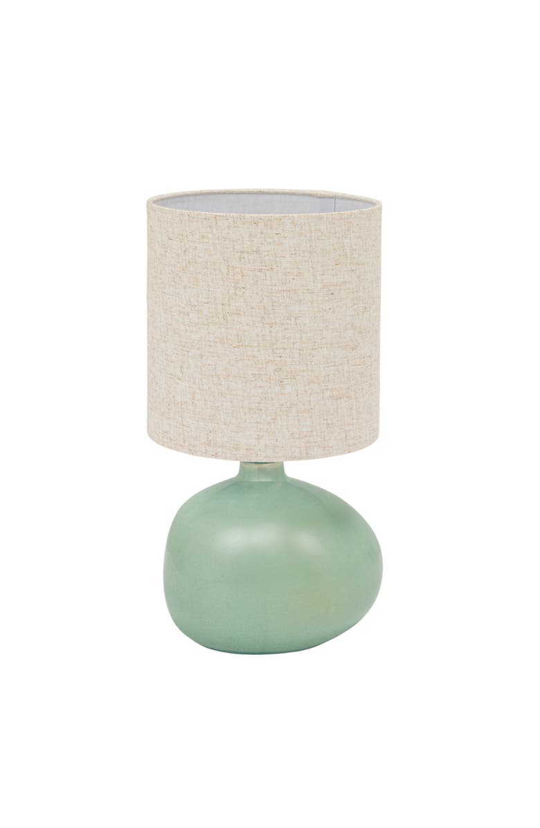 Storied Home Table Lamp with Shade and Inline Switch, Main, color, Green