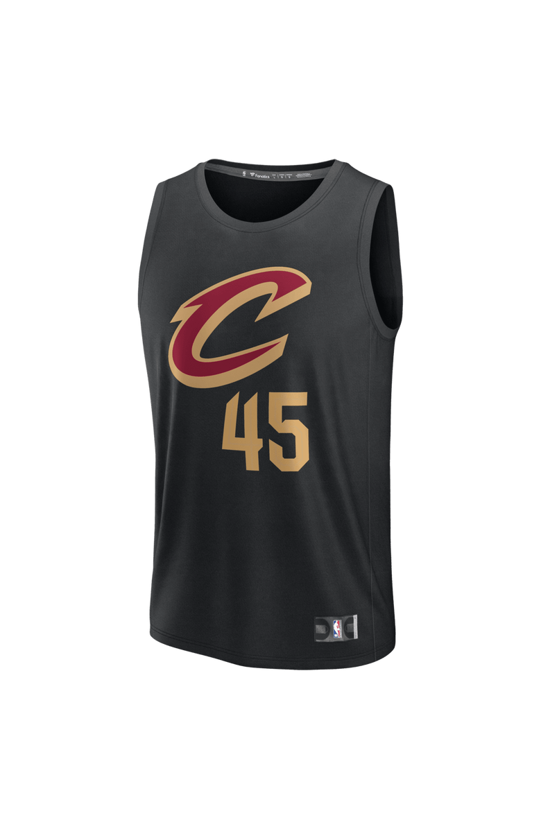FANATICS Youth Fanatics Donovan Mitchell Black Cleveland Cavaliers Fast Break Replica Jersey - Statement Edition, Alternate, color, Black