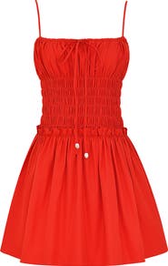 Mistress Rocks Smocked Sleeveless Minidress