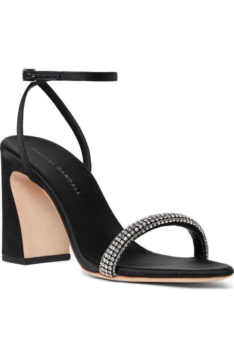Loeffler Randall Malia Ankle Strap Sandal, Main, color, Black/ Diamond