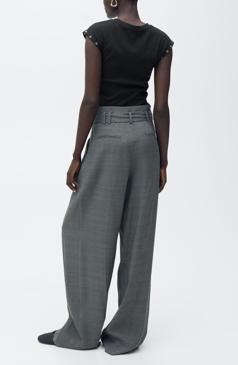 MANGO Grommet Cap Sleeve T-Shirt, Alternate, color,