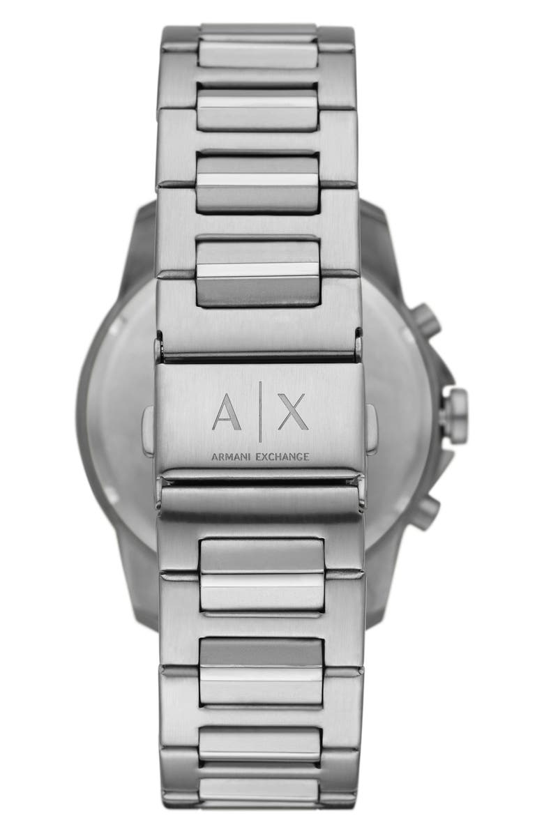 AX Armani Exchange Bracelet Strap Chronograph Watch, 44mm, Alternate, color, Silver