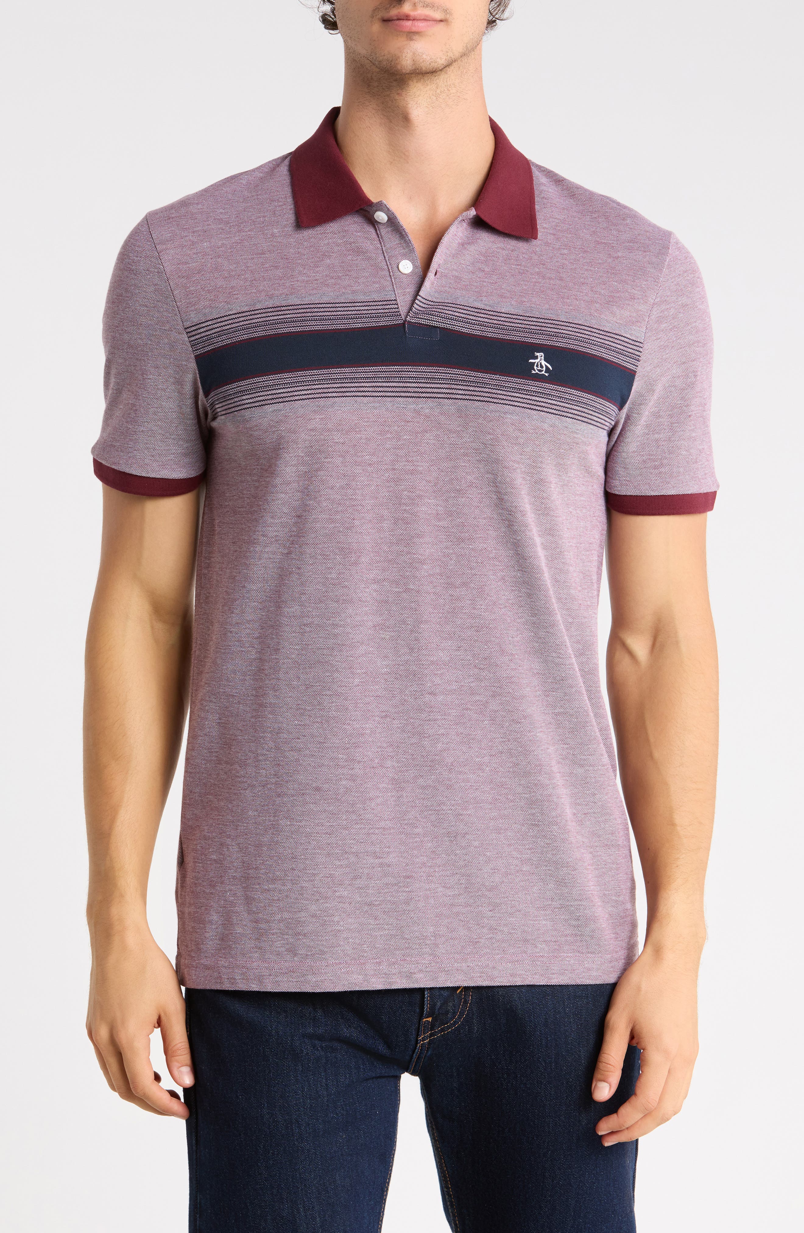 Birdseye Pique Stripe Polo