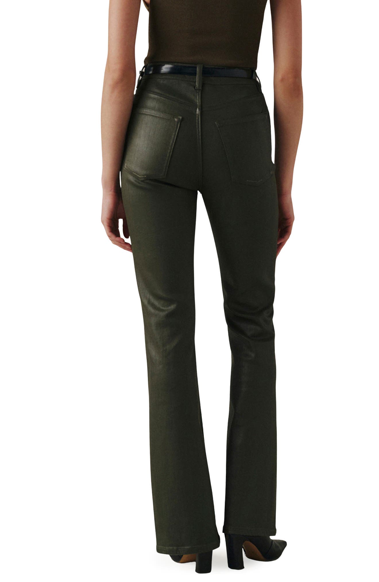 WARP+WEFT Austin High Waist Coated Bootcut Jeans (Women) | Nordstrom