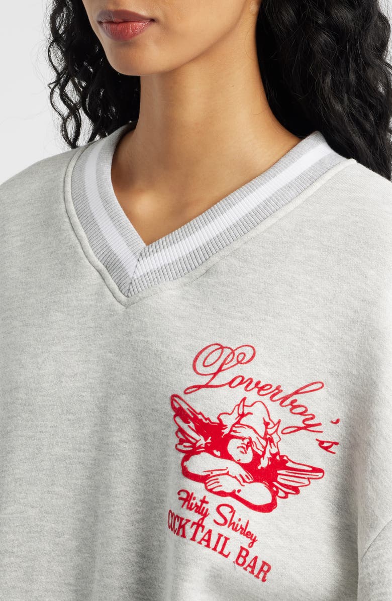 BOYS LIE Loverboy Graphic Hoodie, Alternate, color, Heather Grey