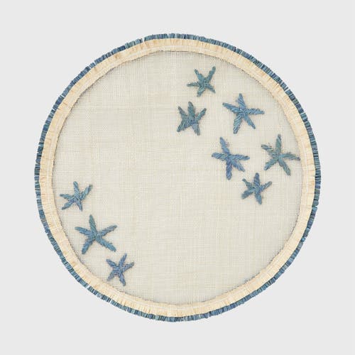 Joanna Buchanan Straw Placemat, Set Of Four In Multi