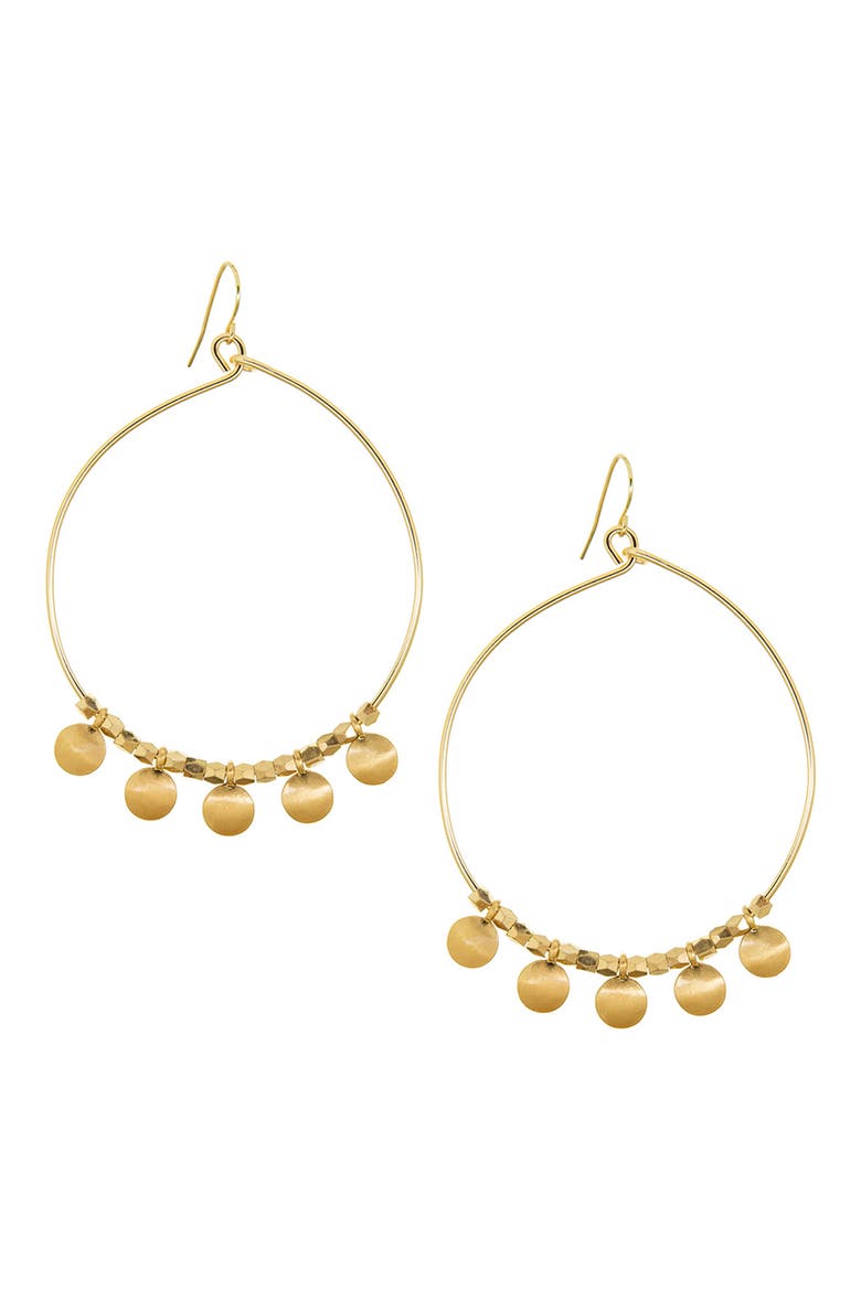Ophelia Drop Earrings, Main, color, GOLD