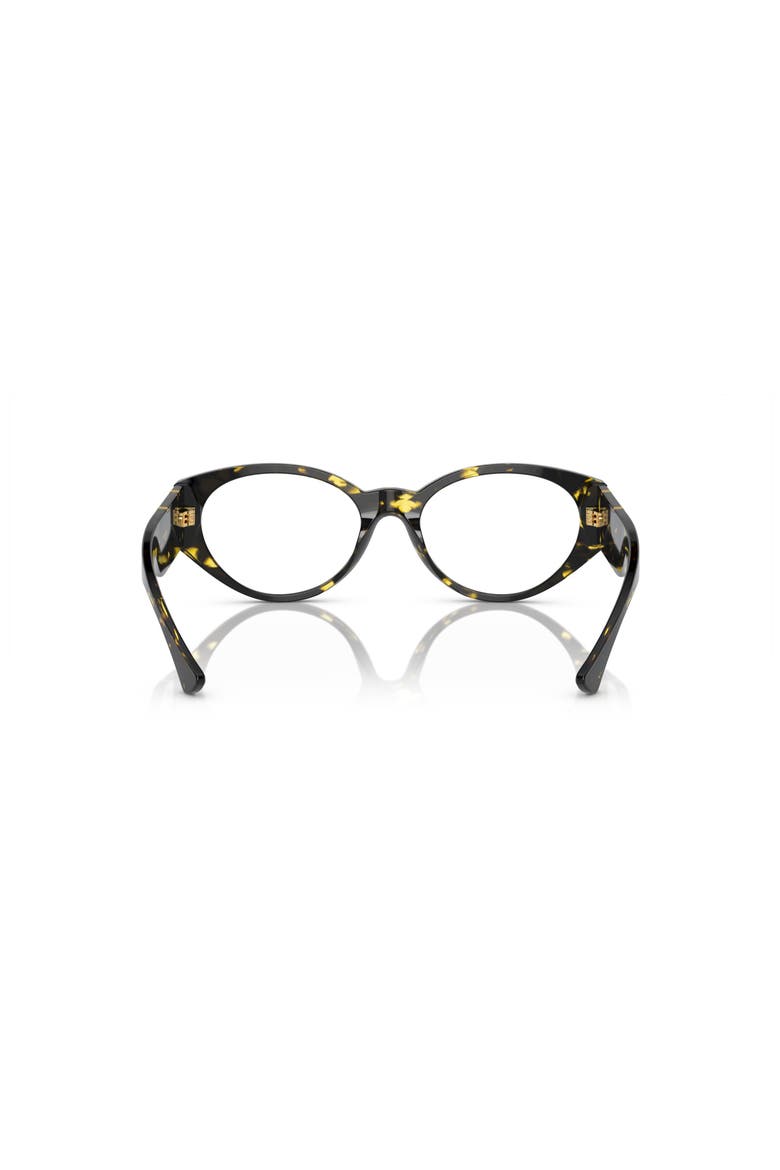 52mm Oval optical glasses, Alternate, color, Tortoise