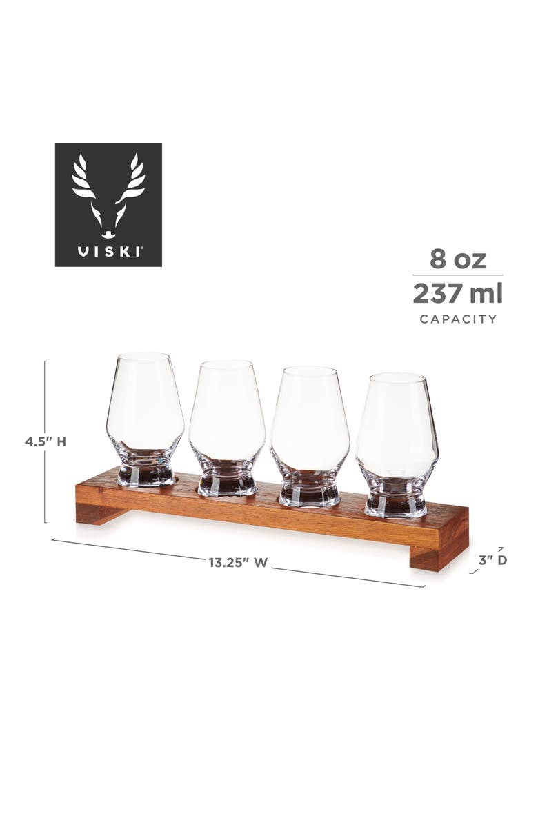 Viski Crystal Spirit Flight Set Set of 5, Alternate, color, Clear