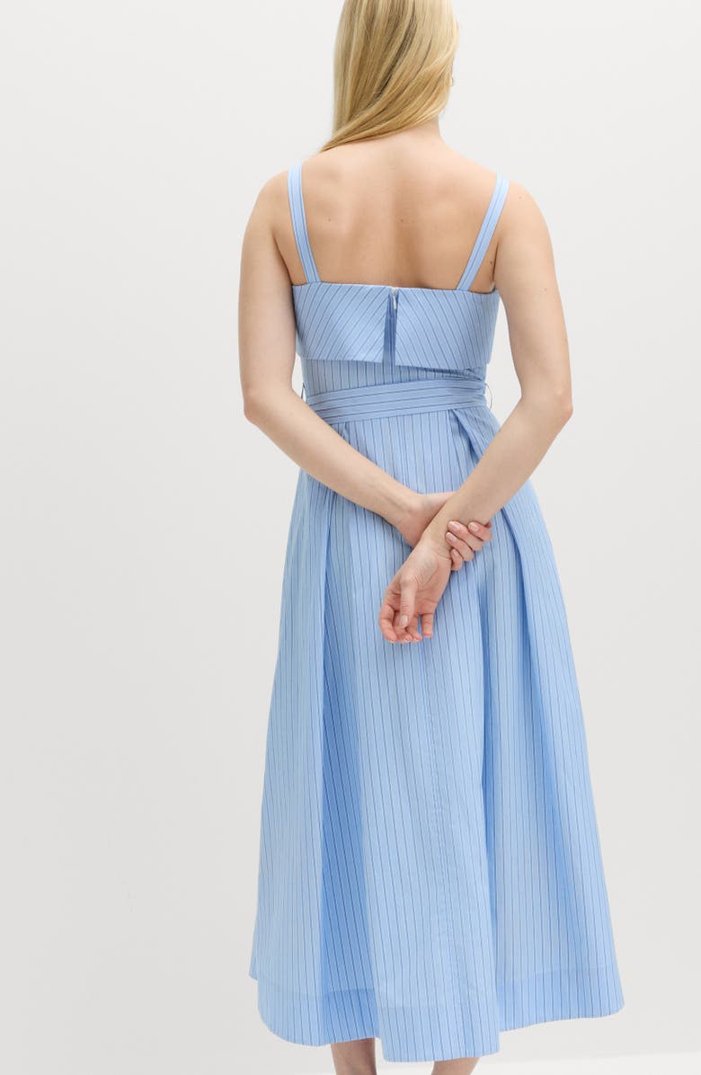 M&S Stripe Sleeveless Dress, Alternate, color, Blue/ Multi