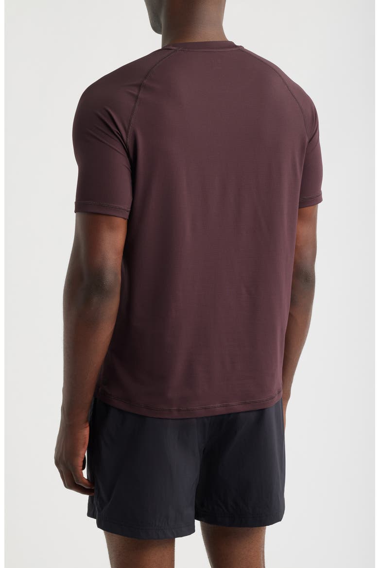 Endurance Performance T-Shirt, Alternate, color, BROWN PLUM