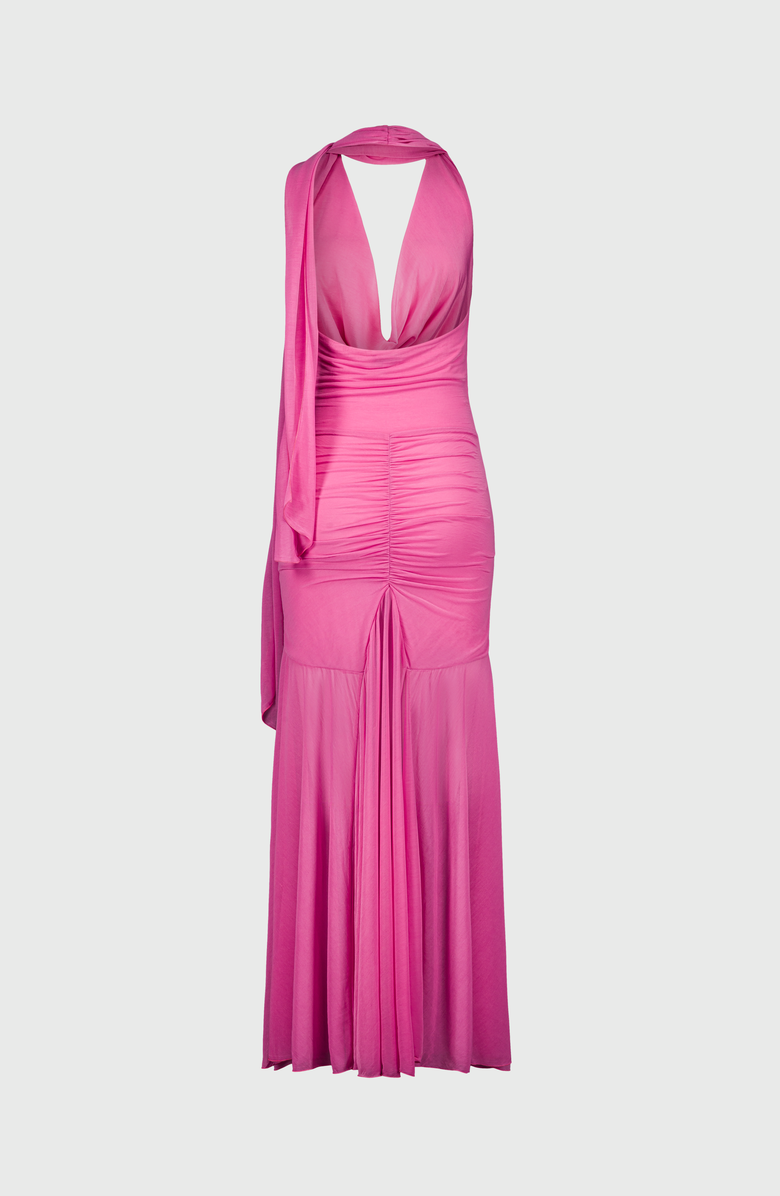 SAEMDI Dali Halterneck Dress, Alternate, color, Pink