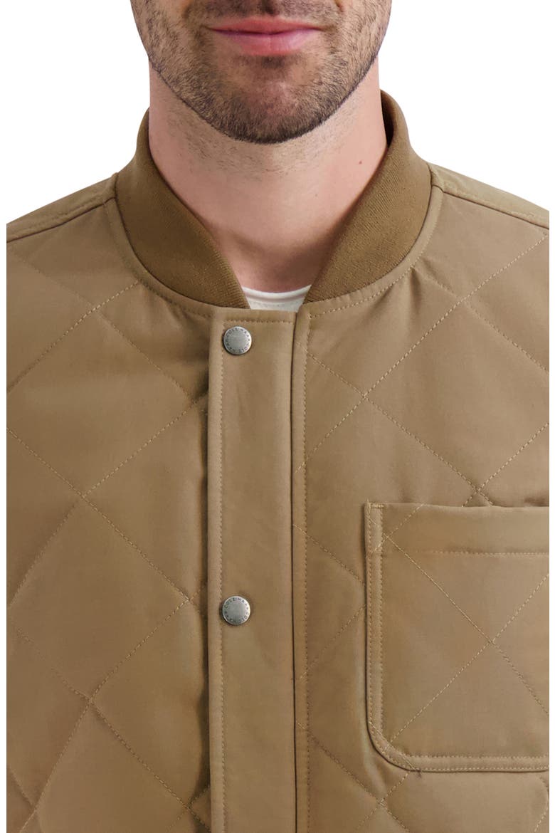 Water Resistant Diamond Quilted Jacket, Alternate, color, TAN