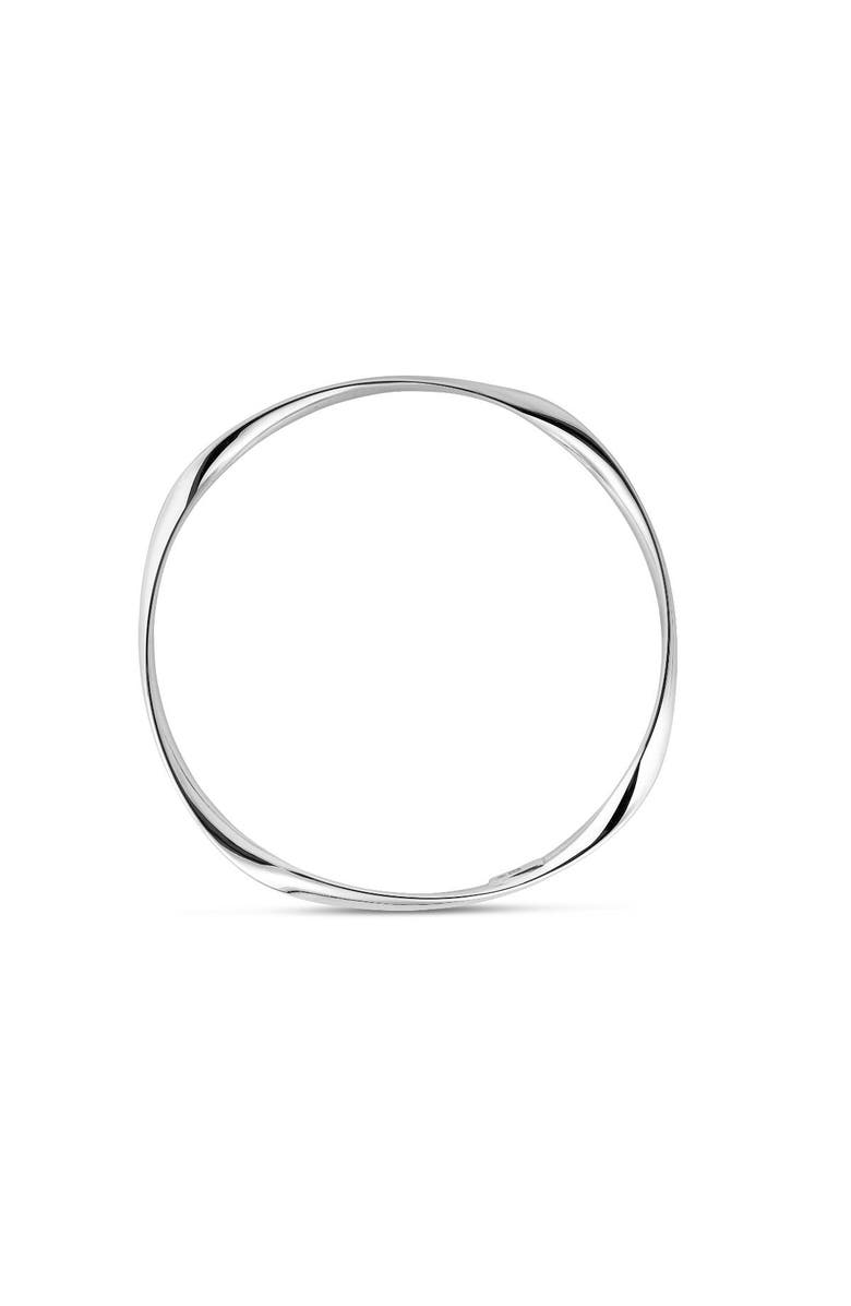 The Lovery Fine Jewelry Sculpted Bangle Bracelet, Main, color, Sterling Silver