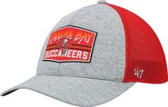 '47 Men's '47 Heathered Gray/Red Tampa Bay Buccaneers Motivator Flex Hat
