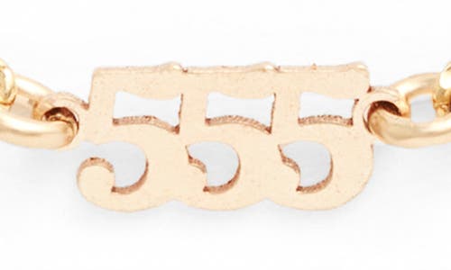 Set & Stones Angel Numbers Bracelet In Gold