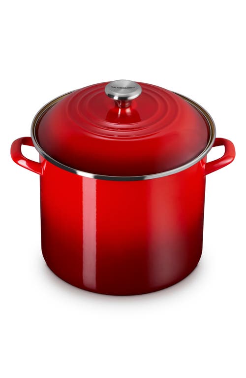 Le Creuset Enameled Stainless Steel Stockpot In Red