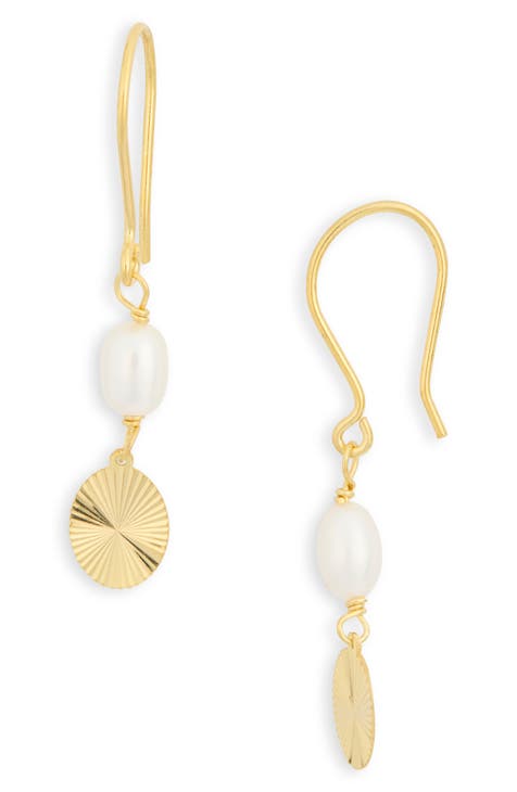 Imitation Pearl Drop Earrings