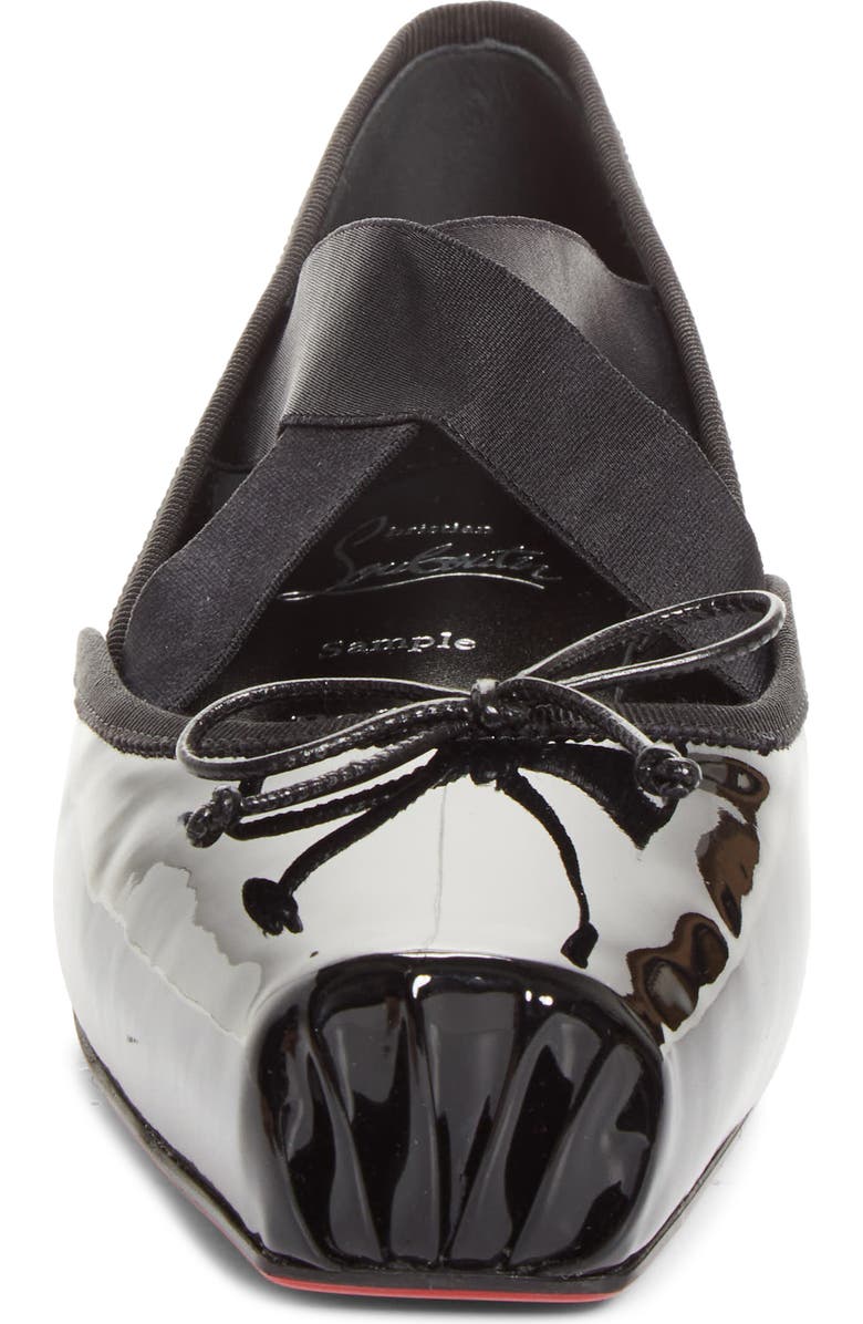Christian Louboutin Cassiasticina Ballet Flat, Alternate, color, Black/ Black