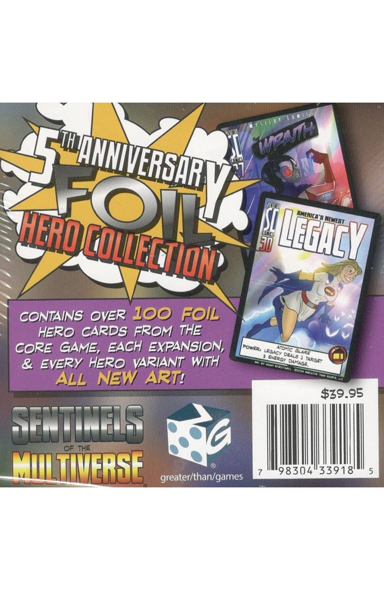 Greater Than Games, LLC Sentinels Of The MultiverseFoil Hero Collection Card Game 100+ Foil Cards, Alternate, color, Multicolored