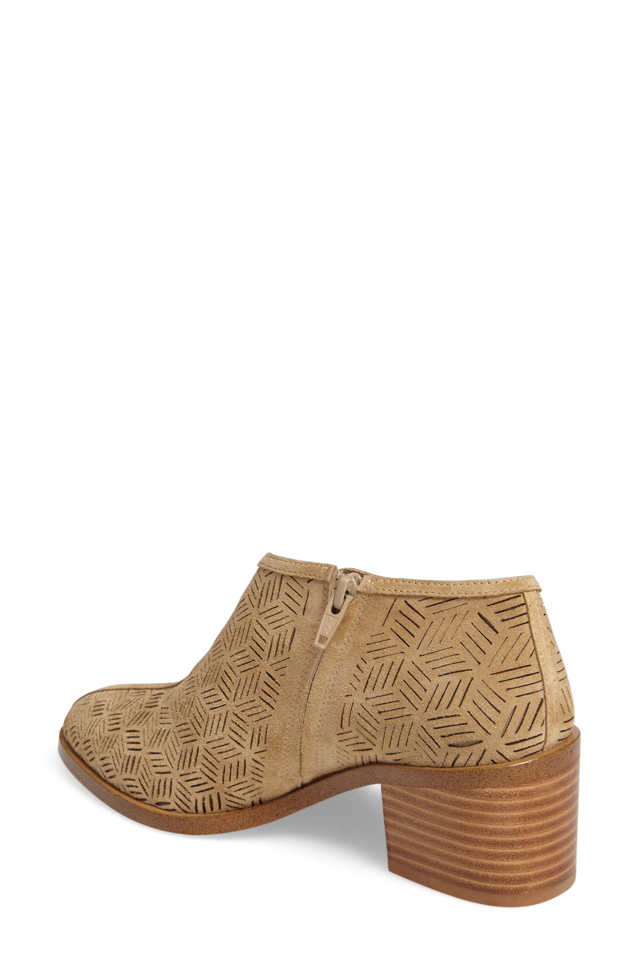 Iddah Perforated Cutaway Bootie, Alternate, color, CAPPUCCINO