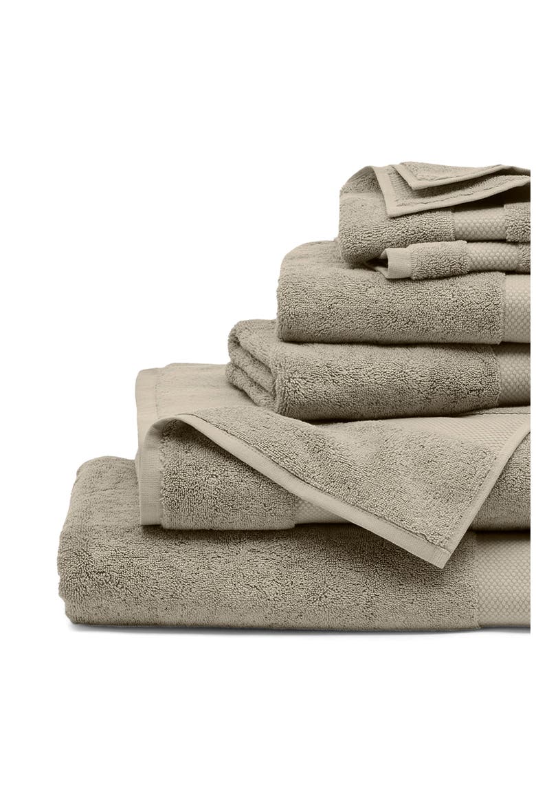 Plush 6-Piece Organic Cotton Bath Sheet Set, Main, color, OAK